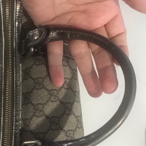 Authentic Gucci Boston Monogram GG Bag - Picture 9 of 14